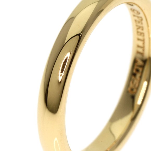 TIFFANY Classic Band 1P Diamond Ring 18K Yellow Gold Size 4.5 - Picture 8 of 10